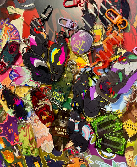 merch pile